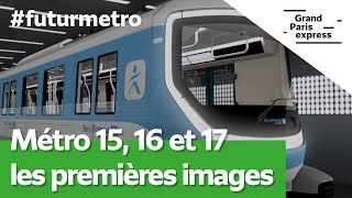 Les premières images de votre futur métro des lignes 15 16 et 17 [upl. by Alasteir]