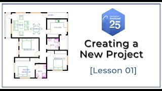 Lesson 01  Create a New Project ArchiCAD 25 Basics [upl. by Cartan]