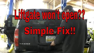 Rear Liftgate Fix for Tahoe Yukon Suburban [upl. by Leunam]