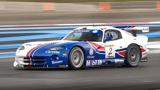 ChryslerDodge Viper GTSR Racing on Track V10 Sound Warm Up Accelerations [upl. by Aneeroc811]