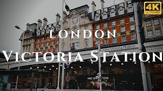 London Victoria Station Walk Through England 4K [upl. by Nhar]