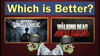 How Does Walking Dead Onslaught Compare To Saints and Sinners [upl. by Euqirne]