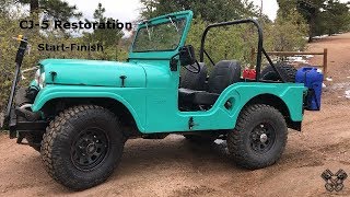 1965 Jeep CJ5 Restoration Full Video [upl. by Aliehs]