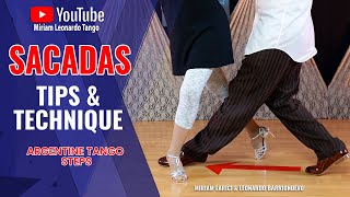 TANGO STEPS How to do quotSacadasquot  Tips and Technique [upl. by Grani]