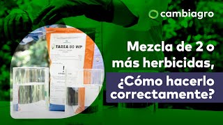 ¿Cómo mezclar correctamente herbicidas [upl. by Rosane]