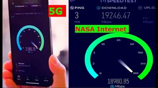 NASA vs 5G  Internet Speed Test [upl. by Oirretno748]