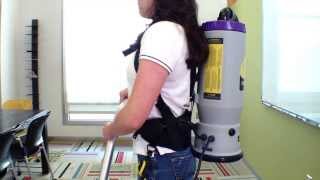 Backpack Vacuum Proper Use [upl. by Narda588]