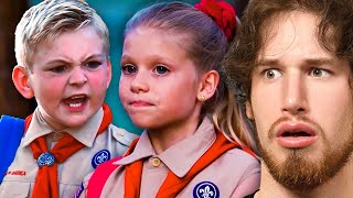 Boy Scout MAKES FUN of GIRL SCOUT [upl. by Aridnere]