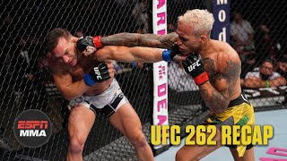 UFC 262 Recap Charles Oliveira TKOs Michael Chandler for the lightweight belt  ESPN MMA [upl. by Esinehc627]