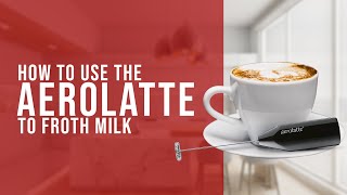 How To Use the AeroLatte To Froth Milk [upl. by Aihsela542]