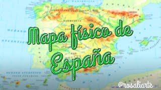 Mapa físico de España  1º ESO [upl. by Fabrianna]