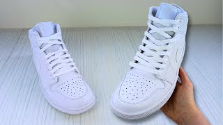 HOW TO LACE JORDAN 1s STANDARD WAY [upl. by Nowd]