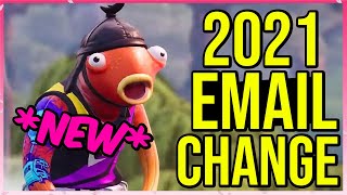 HOW TO CHANGE YOUR FORTNITE EMAIL in 2021 Chapter 2 Season 5 [upl. by Akessej]