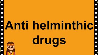 Pharmacology Anti Helminthics MADE EASY [upl. by Eelsha62]