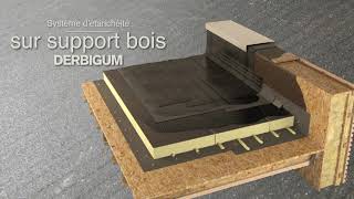 Comment installer une étanchéité bitumineuse sur support bois  Derbigum [upl. by Siraf]