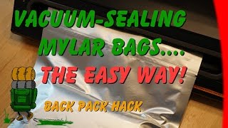 Vacuum Sealing Mylar Bags The Easy Way Please read the description about oxygen absorbers [upl. by Bowrah435]