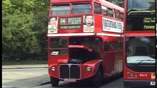 London Routemaster buses on Routes 14 amp 22 around Putney [upl. by Adlihtam544]