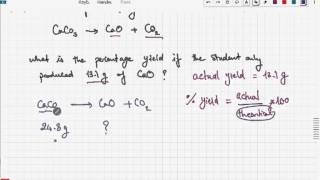 iGCSE  GCSE Chemistry Percentage yield Huh [upl. by Aleuqahs57]