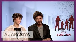 La Casa de Papel’s Álvaro Morte and Úrsula Corberó talk hotlyanticipated Part 3 [upl. by Alien365]