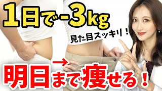 明日どうしても痩せたいあなたに！1日で体重・見た目が変わる食事の裏技を教えます [upl. by Verina]