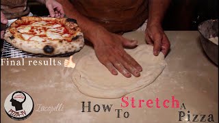 HOW TO STRETCH A REAL PIZZA â€œSlap Techniqueâ€ [upl. by Jezabelle]