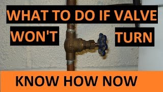 Loosen Stuck Water Valve [upl. by Anuaik]