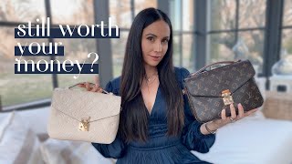 Louis Vuitton Pochette Metis Canvas MONOGRAM vs EMPREINTE Leather Review amp Comparison [upl. by Ert]