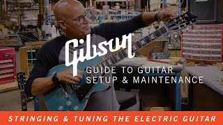 How To Change Guitar Strings amp Tune Your Electric Guitar [upl. by Gazo]