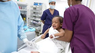 Crying Baby going under General Anaesthesia [upl. by Weinstein]