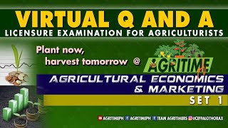 AGRICULTURAL ECONOMICS AND MARKETING  SET 1  Licensure Examination for Agriculturist Practice Test [upl. by Ernald]