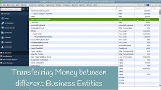 How to Transfer Money Between Different Entities in QuickBooks  Part 1 [upl. by Nna]