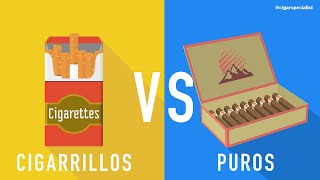 ¿Qué es MENOS PERJUDICIAL  Cigarrillos vs puros  Cigar Specialist [upl. by Baiss]