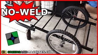 Quick amp Easy NoWeld Bicycle Trailer Build [upl. by Novaat]