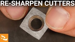 Sharpening Carbide Cutters Woodturning Howto [upl. by Arodaeht]