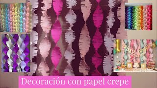 Decoración con papel crepe  Mairy [upl. by Bertila]