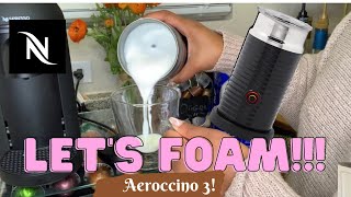 How To Foam Milk With Aeroccino 3 Make Coffee With Foam Tips amp Tricks  Easy Foamed Latte Recipe [upl. by Erida]