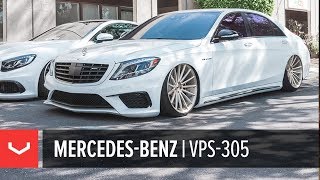 MercedesBenz S63 AMG quotBagged Benzquot  Vossen Forged VPS305 Wheels [upl. by Fernandina]