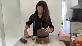 Unboxing Louis Vuitton Pochette Métis East West [upl. by Niamart]