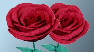 Rosas de papel crepe manualidades [upl. by Amada978]