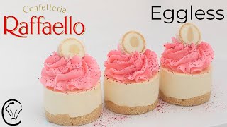 BEST Raffaello Coconut Mini Cheesecakes EGGLESS Make Ahead No Bake AMAZING Must Try [upl. by Katherin670]