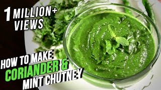 How To Make Coriander Mint Chutney  Easy Recipe By Ruchi Bharani  Basic Cooking [upl. by Bruis]