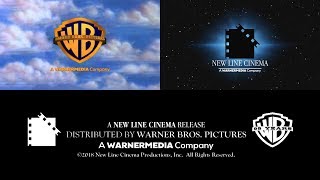 Warner Bros PicturesNew Line Cinema logos 2018 with WarnerMedia byline [upl. by Yntrok]