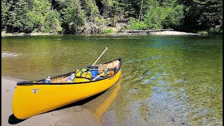 6 Day Wilderness Canoe Camping Trip on a Beautiful River [upl. by Ahseken]