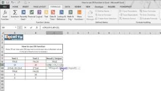 How to use OR function in Excel [upl. by Nortna]