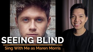 Seeing Blind Male Part Only  Karaoke  Niall Horan ft Maren Morris [upl. by Yeoj]