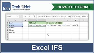 How to use the IFS function in Excel [upl. by Nyladnor]