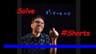 How to Solve a Quadratic Equation by Factoring Shorts [upl. by Sorac]