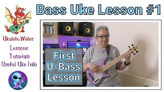 Bass Ukulele Lesson 1  Beginner U Bass Tutorial [upl. by Vallery]