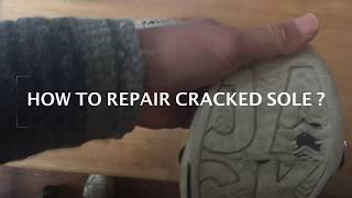 HOW TO REPAIR CRACKED SOLE [upl. by Ruella]