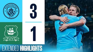 Extended Highlights  Man City 31 Plymouth  OReilly brace amp De Bruyne goal into FA Cup Quarters [upl. by Alo]